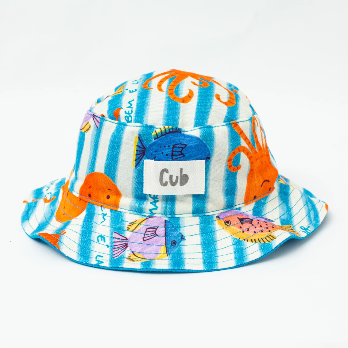 Bucket Dupla Face Estampa Oceânicos