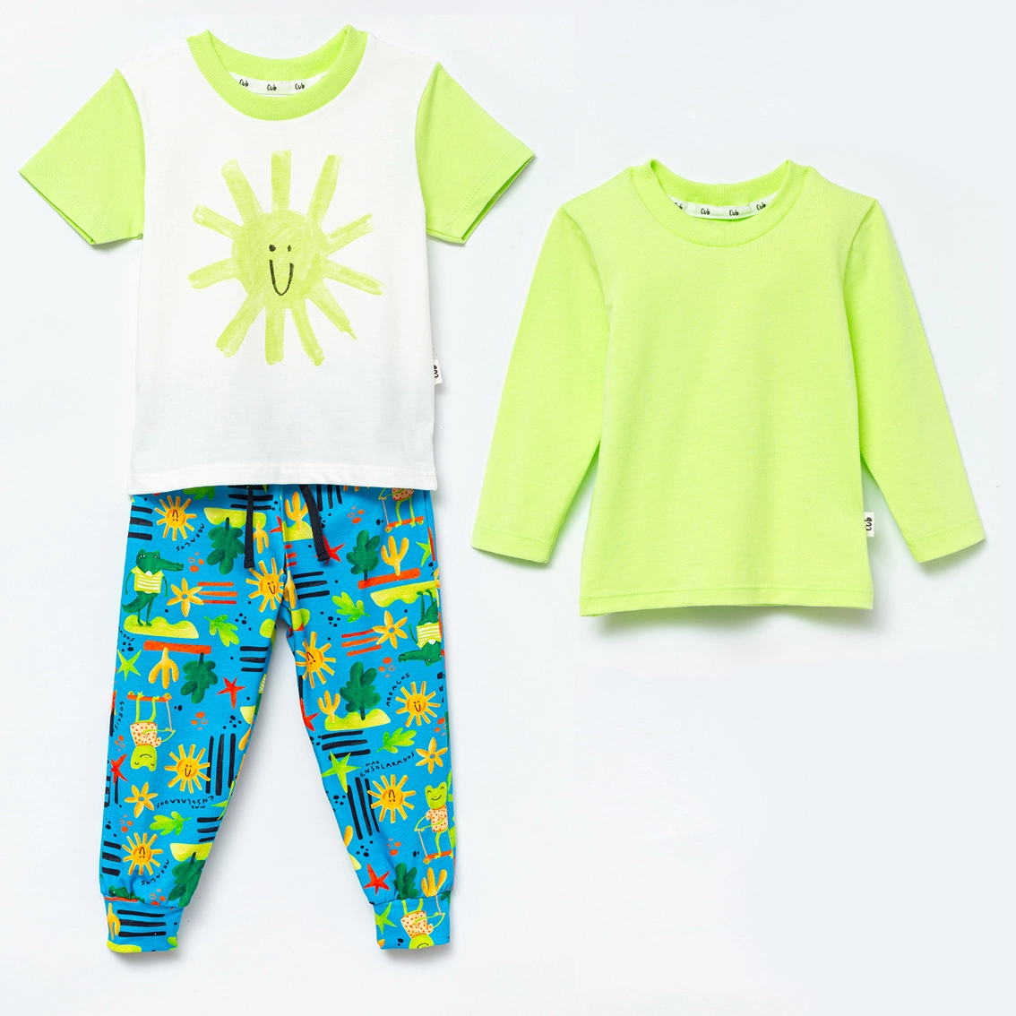 Kit infantil Sol - 3 peças